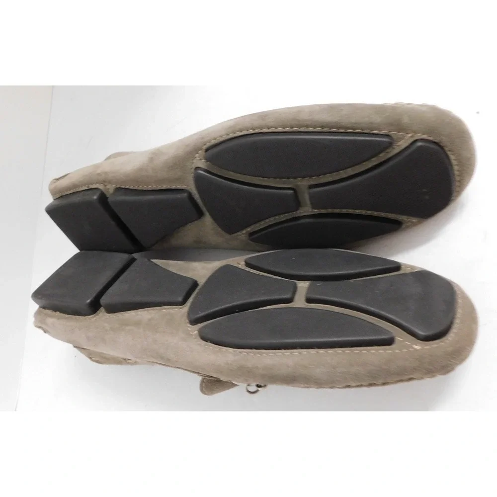 Marco Ferretti Lea Men's Gray Suede Leather Horsebit Driving Moccassins sz 10.5